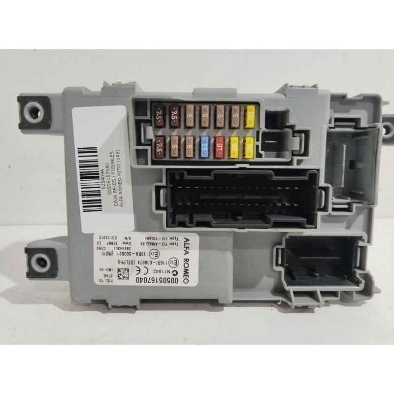 CAJA RELES / FUSIBLES 00505167040  - imagen 1