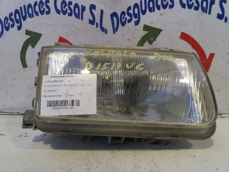 Recambio de faro derecho para volkswagen polo berlina (6n1) básico referencia OEM IAM 6N1941016A  