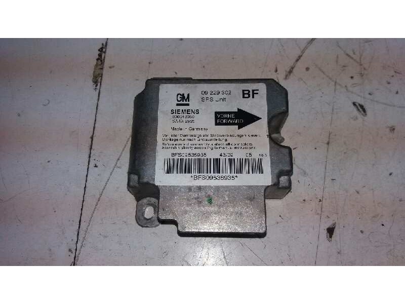 Recambio de centralita airbag para opel astra g berlina comfort referencia OEM IAM 5WK42925 09229302BF 