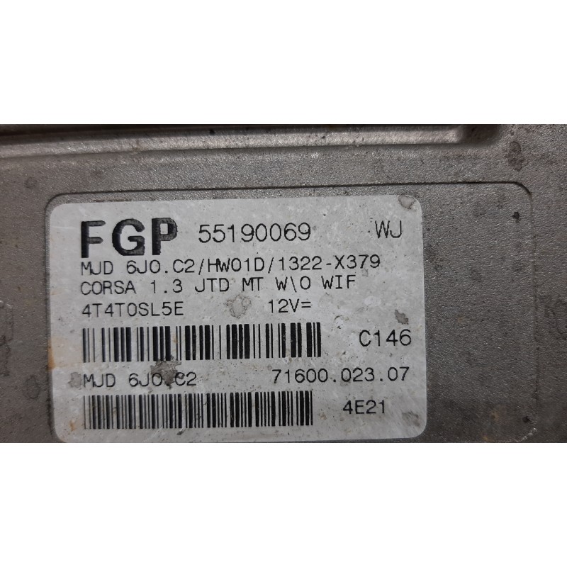 CENTRALITA MOTOR UCE 55190069  - imagen 3