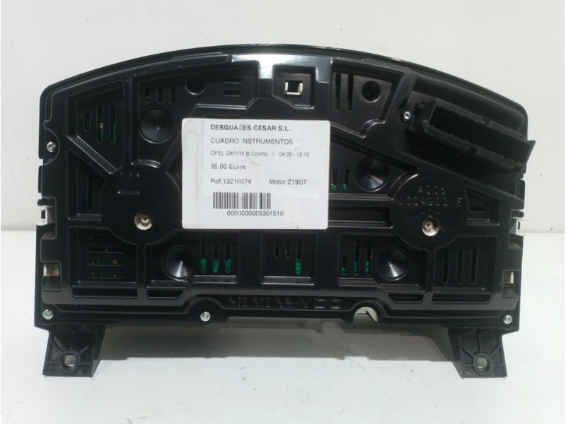 Recambio de cuadro instrumentos para opel zafira b cosmo referencia OEM IAM 13216684  