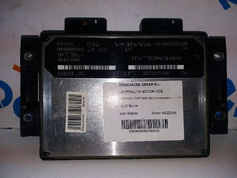 Recambio de centralita motor uce para peugeot partner (s2) combiespace referencia OEM IAM 9650359580 R04080034C  Recambio de centralita motor uce para peugeot partner (s2) combiespace referencia OEM IAM 9650359580 R04080034C