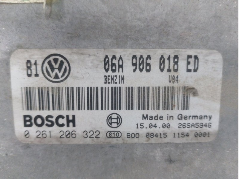 Recambio de centralita motor uce para volkswagen golf iv berlina (1j1) highline referencia OEM IAM 0261206322 06A906018ED 