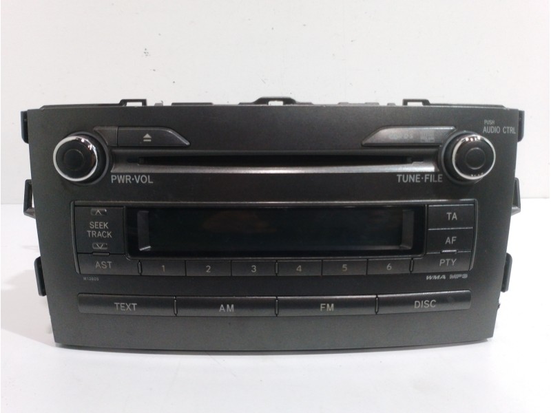 Recambio de sistema audio / radio cd para toyota auris sol referencia OEM IAM 8612002520  
