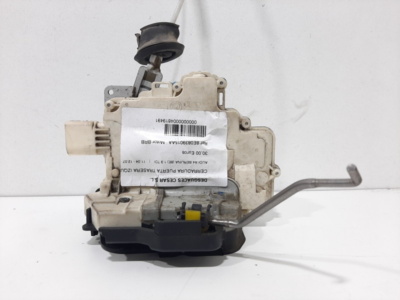 Recambio de cerradura puerta trasera izquierda para audi a4 berlina (8e) 1.9 tdi referencia OEM IAM 8E0839015AA  