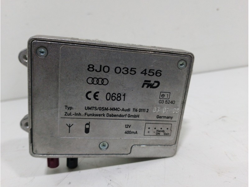 Recambio de modulo electronico para audi a4 ber. (b8) básico referencia OEM IAM 8J0035456 4 PINES 
