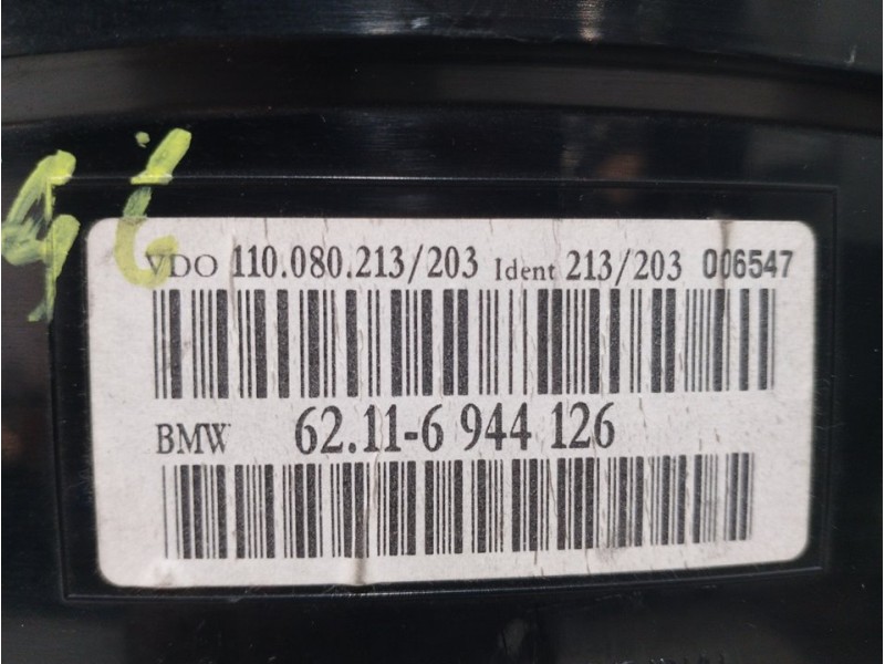 Recambio de cuadro instrumentos para bmw serie 5 berlina (e60) 520d referencia OEM IAM 62109194889 62116944126 
