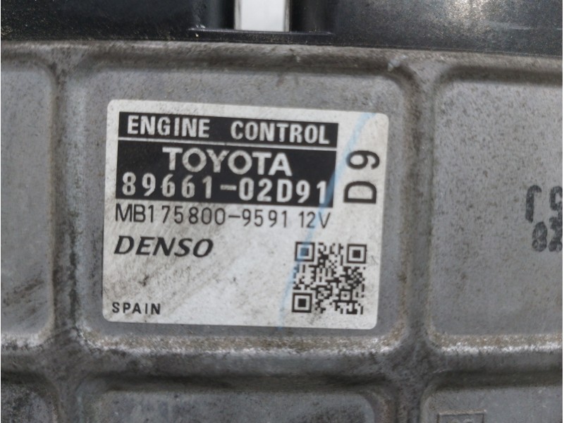 Recambio de centralita motor uce para toyota auris sol referencia OEM IAM 8966102D91 MB1758009591 
