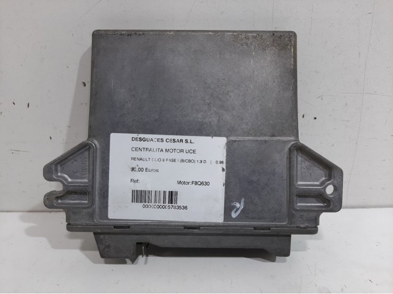 Recambio de centralita motor uce para renault clio ii fase i (b/cbo) 1.9 d referencia OEM IAM  HOM7700104956 