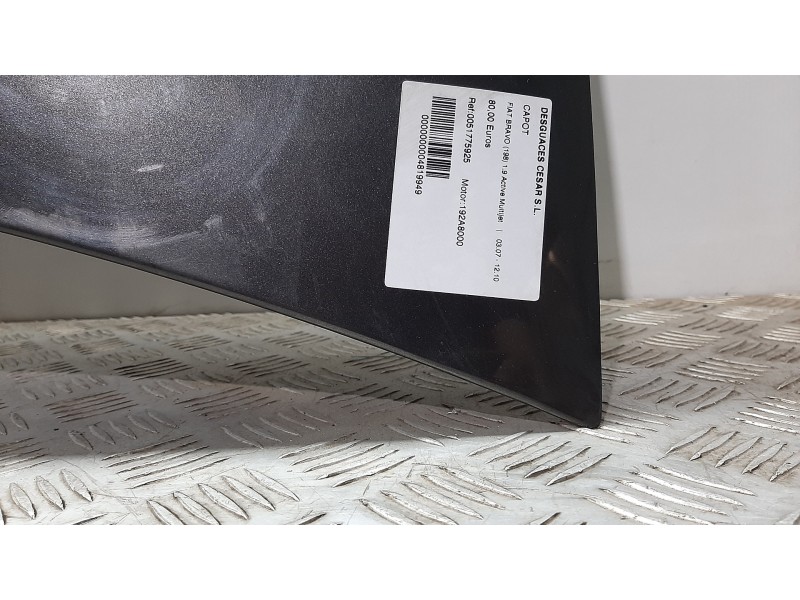Recambio de capot para fiat bravo (198) 1.9 active multijet referencia OEM IAM 0051775925 GRIS OSCURO  Recambio de capot para fiat bravo (198) 1.9 active multijet referencia OEM IAM 0051775925 GRIS OSCURO