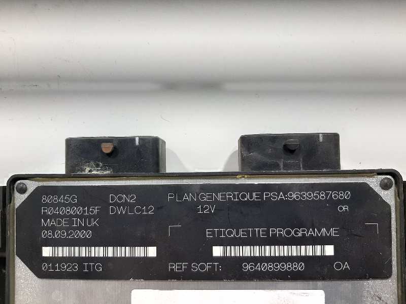Recambio de centralita motor uce para peugeot 206 berlina xr referencia OEM IAM 9640899880  