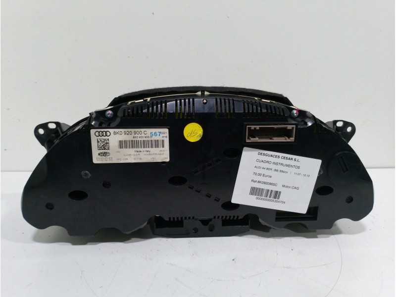 Recambio de cuadro instrumentos para audi a4 ber. (b8) básico referencia OEM IAM 8K0920900C  