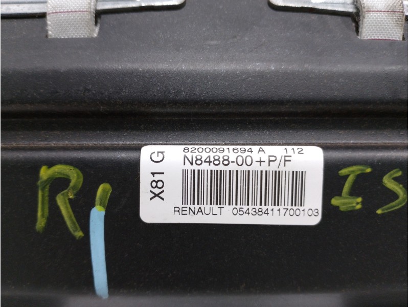 Recambio de airbag delantero derecho para renault espace iv (jk0) privilege referencia OEM IAM 8200091694A N848800 