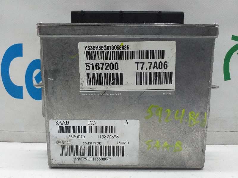 Recambio de centralita motor uce para saab 9-5 sedán 2.3 t aero ecopower referencia OEM IAM 115820888  