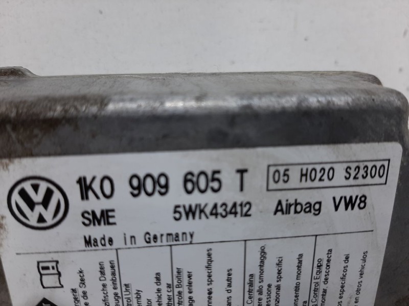 Recambio de centralita airbag para seat altea xl (5p5) stylance / style referencia OEM IAM 1K0909605T  