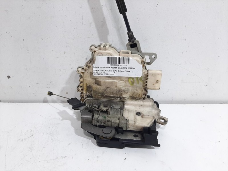 Recambio de cerradura puerta delantera derecha para seat altea xl (5p5) stylance / style referencia OEM IAM 1P1837016B  