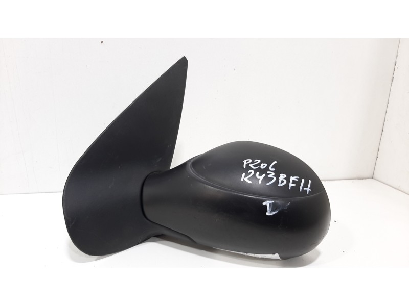 Recambio de retrovisor izquierdo para peugeot 206 berlina xr referencia OEM IAM 1608264280 MANUAL NEGRO