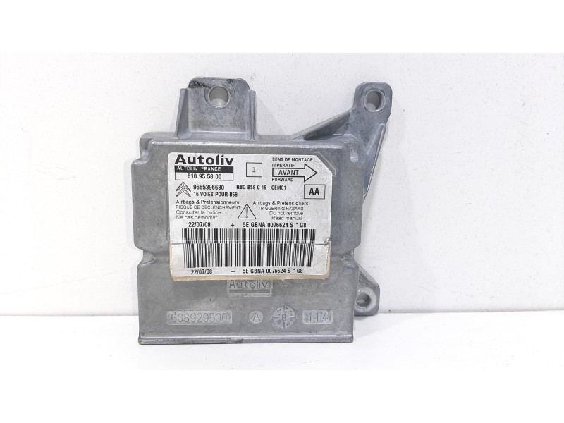 Recambio de centralita airbag para citroën c4 picasso exclusive referencia OEM IAM 9665396680 610955800 6546T1