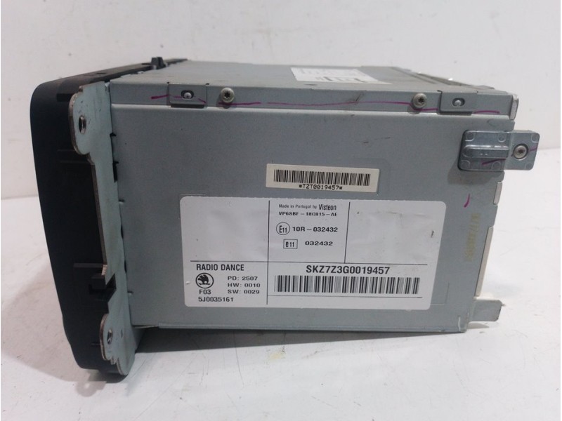 Recambio de sistema audio / radio cd para skoda fabia (5j2 ) sport referencia OEM IAM 5J0035161  