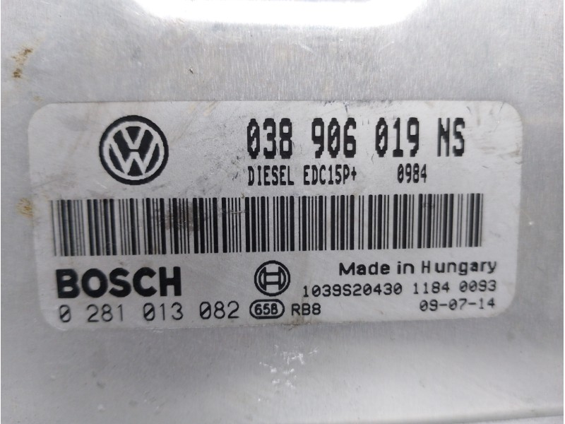 Recambio de centralita motor uce para skoda fabia (5j2 ) sport referencia OEM IAM 038906019NS 0281013082 
