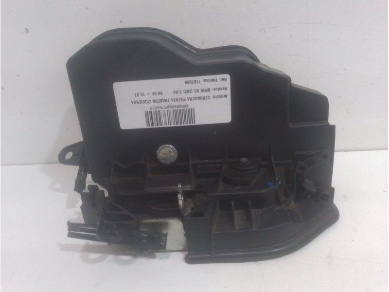 Recambio de cerradura puerta trasera izquierda para bmw x3 (e83) 2.0d referencia OEM IAM 7167069 7 PINES 