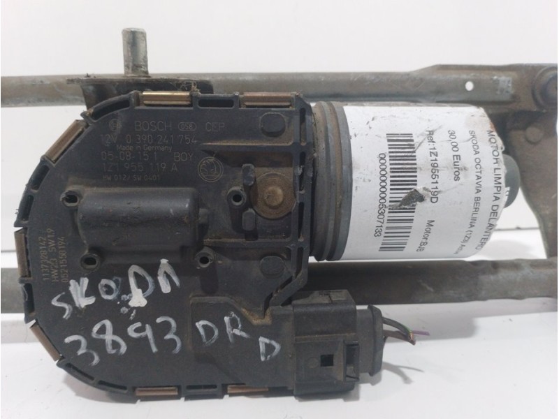 Recambio de motor limpia delantero para skoda octavia berlina (1z3) active referencia OEM IAM 0390241754  