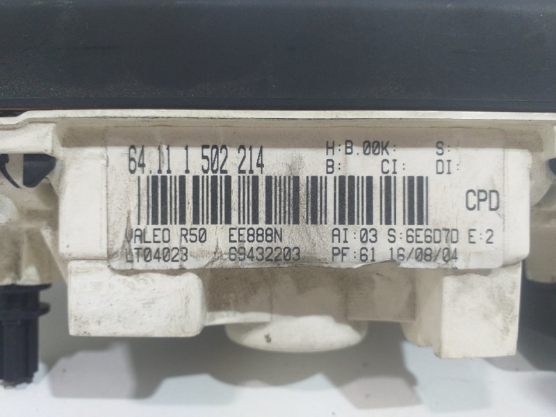 Recambio de mando calefaccion / aire acondicionado para bmw mini (r50,r53) cooper referencia OEM IAM 64111502214 69432203 EE888N