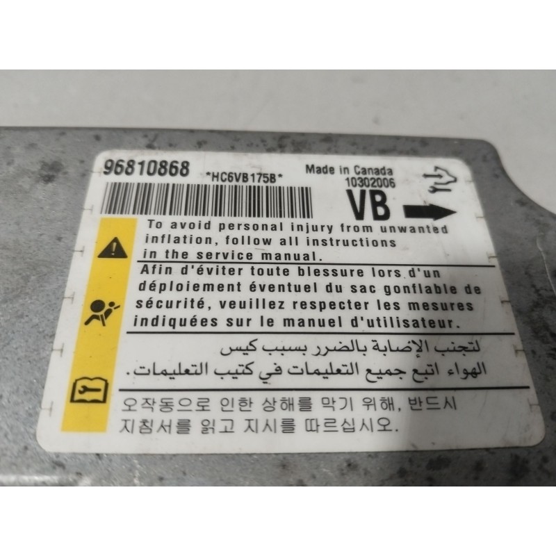 CENTRALITA AIRBAG 96810868  - imagen 4