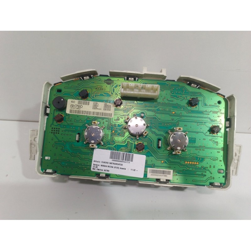 CUADRO INSTRUMENTOS AX760 3X31862  - imagen 2