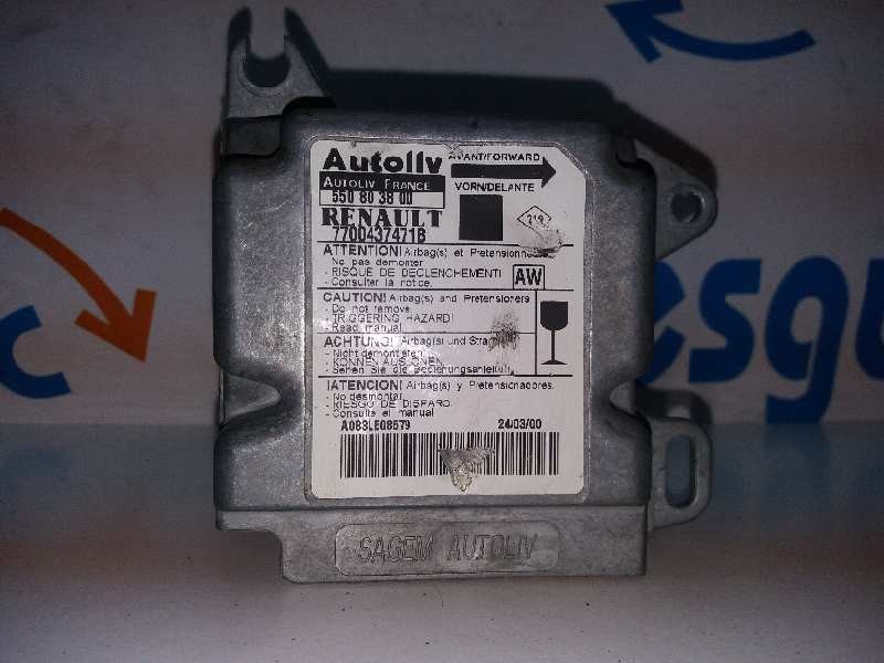 Recambio de centralita airbag para renault scenic (ja..) 1.9 dci rt referencia OEM IAM 550803800 7700437471B  Recambio de centralita airbag para renault scenic (ja..) 1.9 dci rt referencia OEM IAM 550803800 7700437471B
