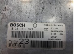 Recambio de centralita motor uce para citroën xsara picasso 2.0 hdi referencia OEM IAM 0281011521 9651593480  2