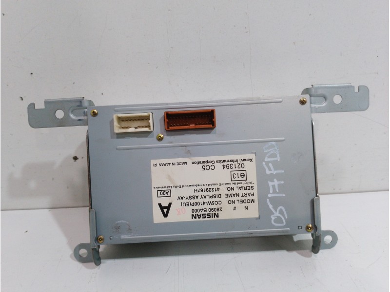 Recambio de pantalla multifuncion para nissan primera berlina (p12) visia referencia OEM IAM 021394  