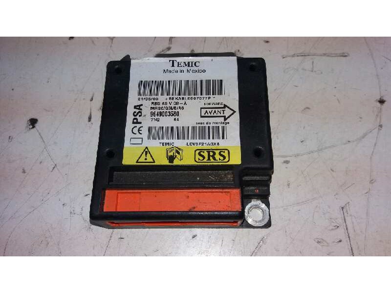Recambio de centralita airbag para citroën c2 vts referencia OEM IAM 9649003580  
