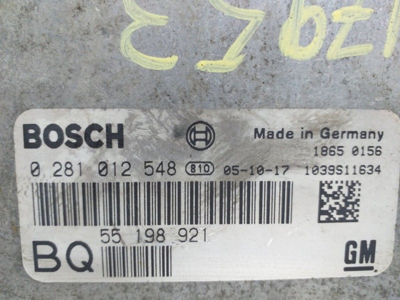 Recambio de centralita motor uce para opel astra gtc cosmo referencia OEM IAM 55198921 0281012548 