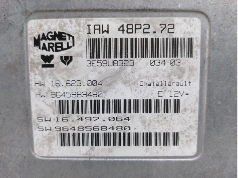 Recambio de centralita motor uce para skoda fabia (6y2/6y3) attractive referencia OEM IAM 9648568480  