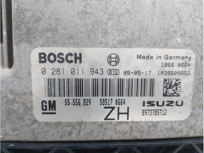 Recambio de centralita motor uce para opel astra h berlina cosmo referencia OEM IAM   