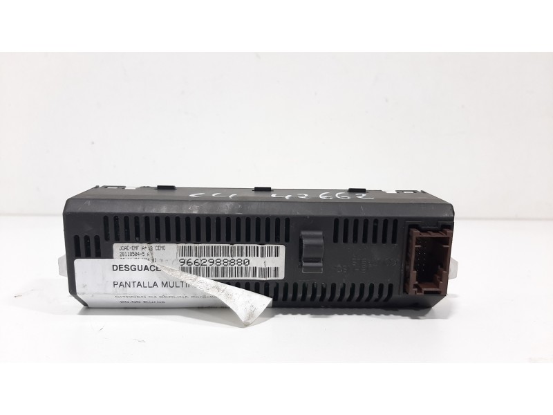 Recambio de pantalla multifuncion para citroën c4 berlina collection referencia OEM IAM 9662988880   Recambio de pantalla multifuncion para citroën c4 berlina collection referencia OEM IAM 9662988880