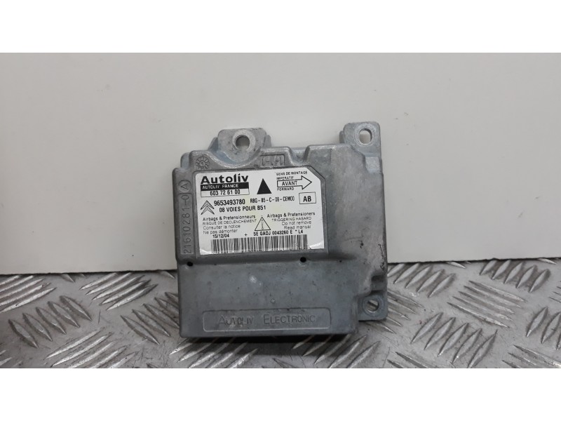 Recambio de centralita airbag para citroën c4 berlina collection referencia OEM IAM 603726100 9653493780  Recambio de centralita airbag para citroën c4 berlina collection referencia OEM IAM 603726100 9653493780