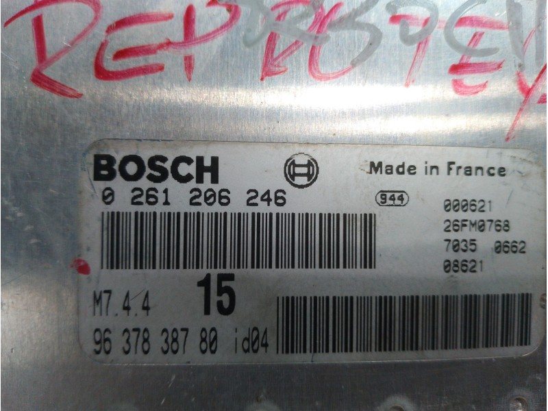 Recambio de centralita motor uce para citroën xsara picasso 1.6 básico referencia OEM IAM 0261206246 9637838780 
