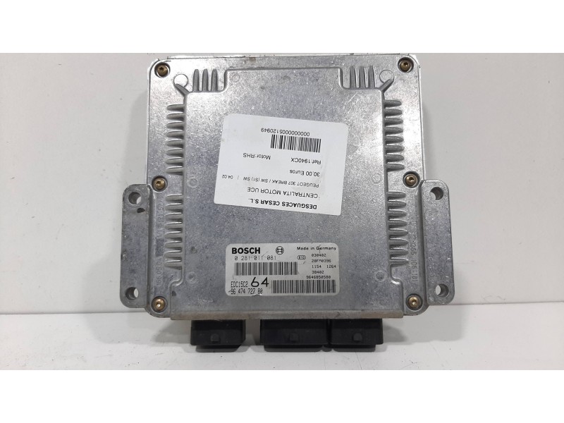Recambio de centralita motor uce para peugeot 307 break / sw (s1) sw referencia OEM IAM 1940CX  