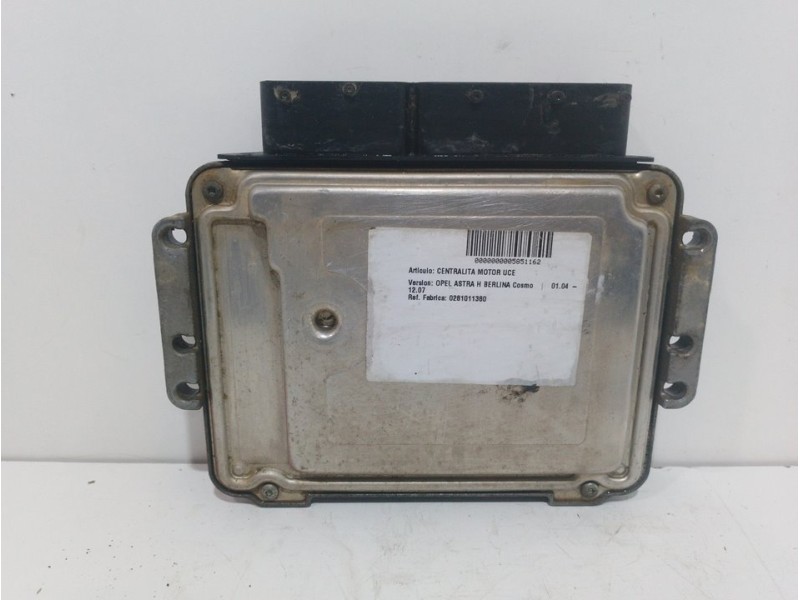 Recambio de centralita motor uce para opel astra h berlina cosmo referencia OEM IAM 0281011380  