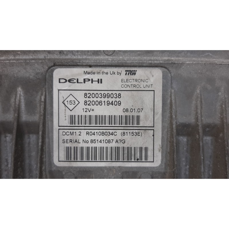 CENTRALITA MOTOR UCE 8200399038 8200619409  - imagen 2