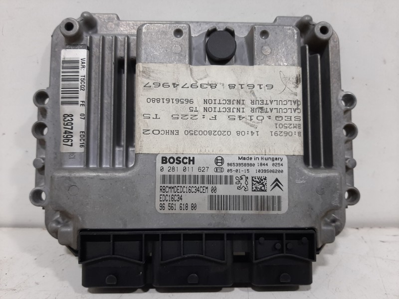 Recambio de centralita motor uce para peugeot 307 break / sw (s1) sw pack referencia OEM IAM 0281011627  BOSCH Recambio de centralita motor uce para peugeot 307 break / sw (s1) sw pack referencia OEM IAM 0281011627  BOSCH