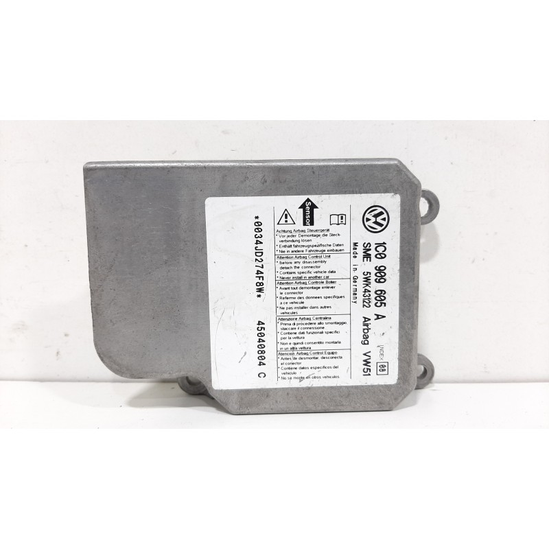 Recambio de centralita airbag para seat leon (1m1) signo referencia OEM IAM 1C0909605A 5WK43122 