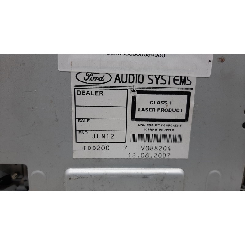SISTEMA AUDIO / RADIO CD 7M5T18C815BA  - imagen 3
