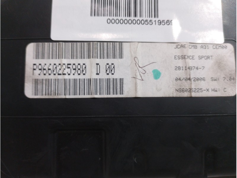 Recambio de cuadro instrumentos para citroën c2 audace referencia OEM IAM 9660225980D  