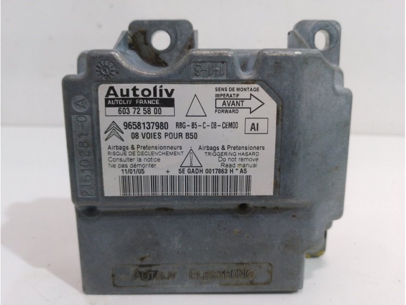 Recambio de centralita airbag para citroën c4 coupe lx referencia OEM IAM 603725800  