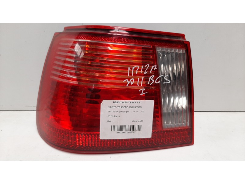 Recambio de piloto trasero izquierdo para seat ibiza (6k1) signo referencia OEM IAM   