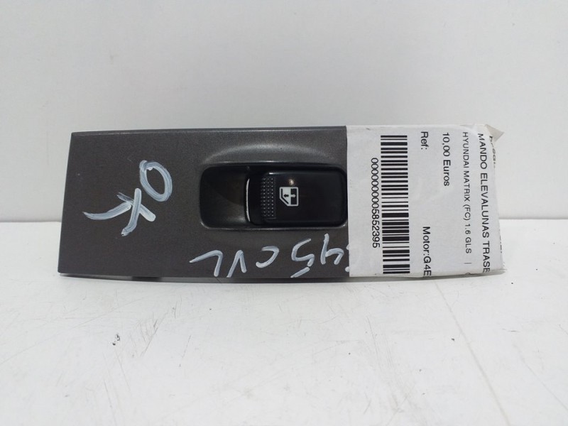 Recambio de mando elevalunas trasero izquierdo para hyundai matrix (fc) 1.6 gls referencia OEM IAM   