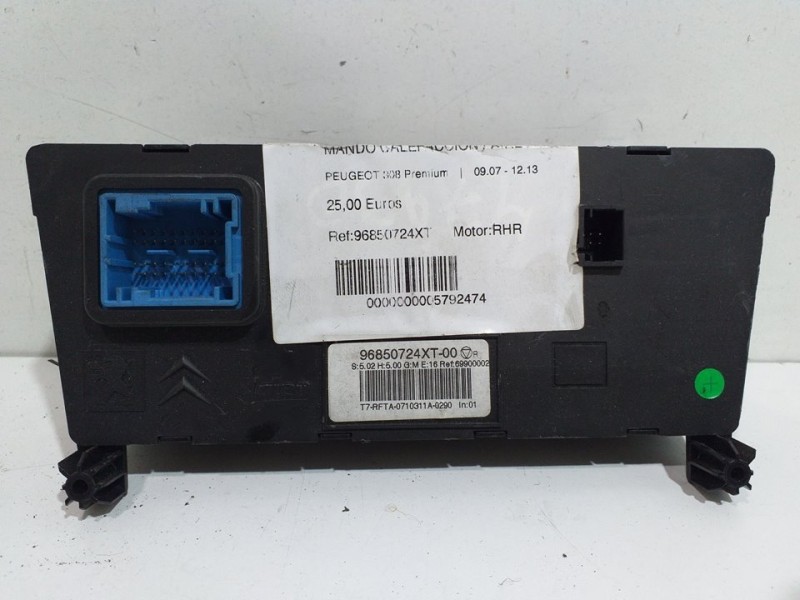 Recambio de mando calefaccion / aire acondicionado para peugeot 308 premium referencia OEM IAM 96850724XT  